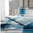 BETTWÄSCHE Satin Hellblau, Petrol, Weiß 135/200 cm - Petrol/Weiß, MODERN, Textil (135/200cm) - Novel