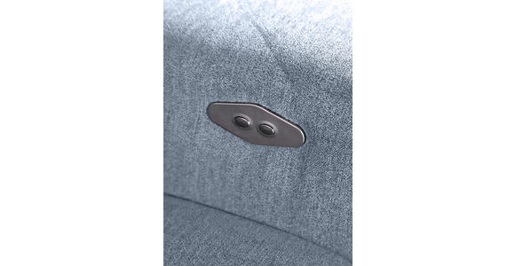 ECKSOFA  in Flachgewebe Blau  205/300 cm  - Blau/Schwarz, KONVENTIONELL, Textil/Metall (205/300cm) - Carryhome