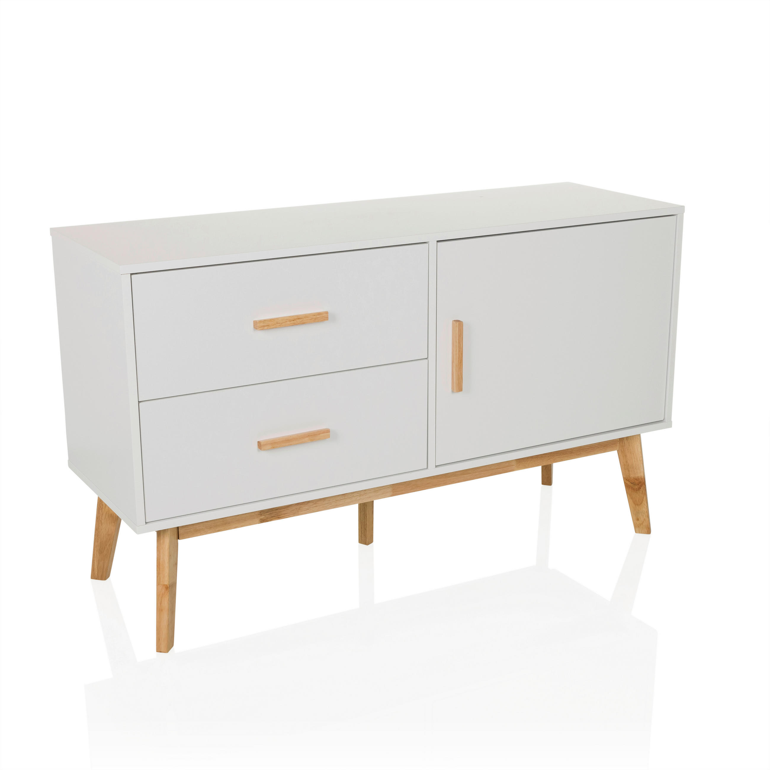 SIDEBOARD  in 120/72/40 cm  - Hellbraun/Weiß, MODERN, Holzwerkstoff (120/72/40cm) - MID.YOU