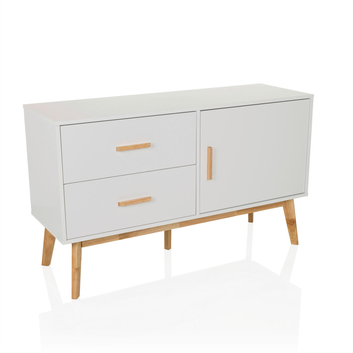 SIDEBOARD  in 120/72/40 cm  - Hellbraun/Weiß, MODERN, Holzwerkstoff (120/72/40cm) - MID.YOU