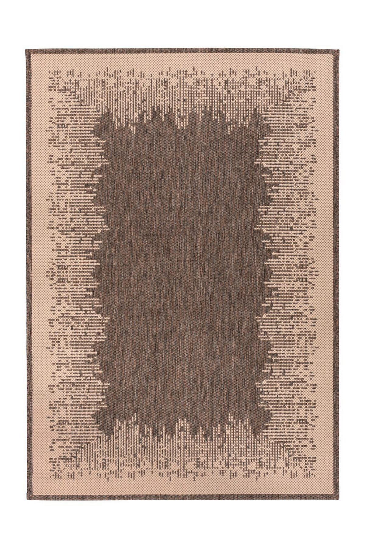 FLACHWEBETEPPICH 160/230 cm Splash 900 Braun / Creme Braun, Creme  - Creme/Braun, KONVENTIONELL, Textil (160/230cm)