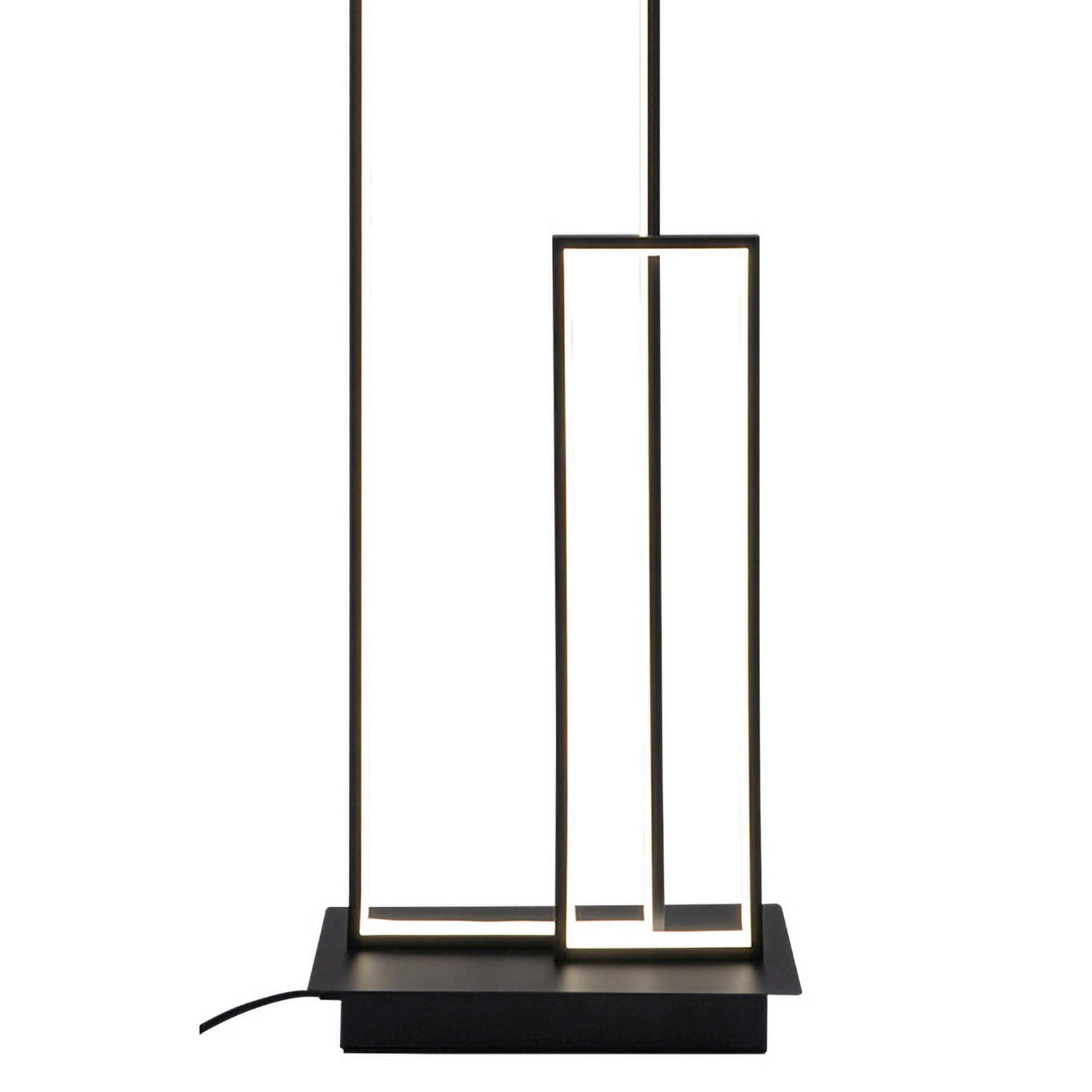 LED-STEHLEUCHTE 30/30/150 cm    - Titanfarben/Schwarz, Design, Kunststoff/Metall (30/30/150cm)