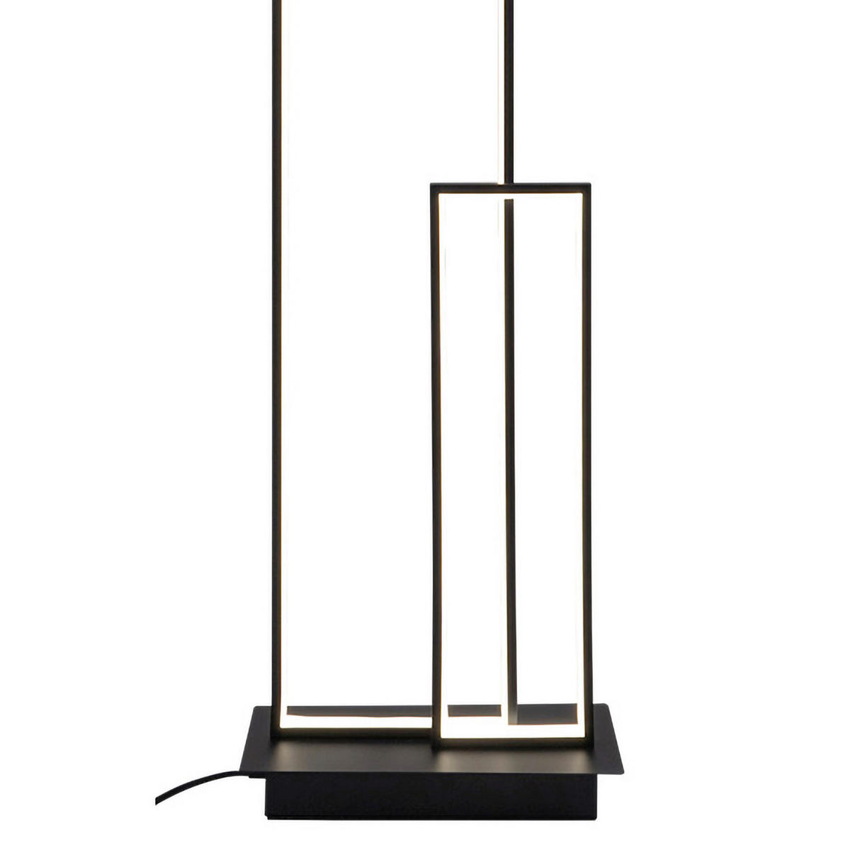 LED-STEHLEUCHTE 30/30/150 cm    - Titanfarben/Schwarz, Design, Kunststoff/Metall (30/30/150cm)