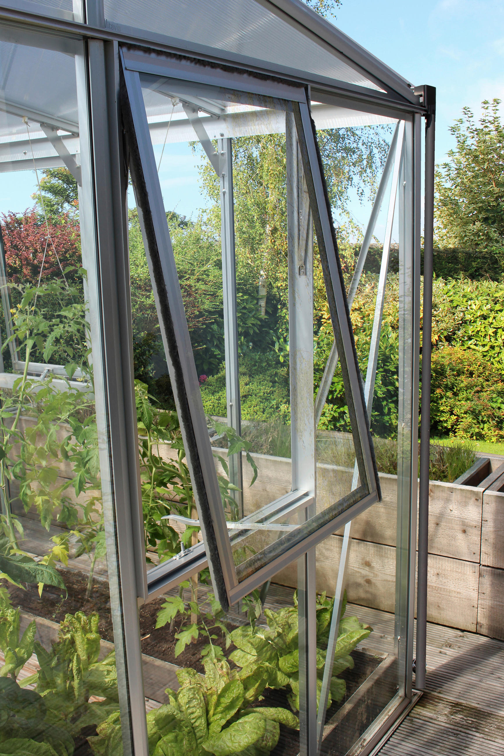 SEITENFENSTERRAHMEN - Alufarben, Basics, Glas/Metall (55,4/87,6cm)