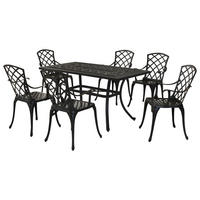 GARTENSET 7-teilig  - Graphitfarben, MODERN, Metall - Gardenson