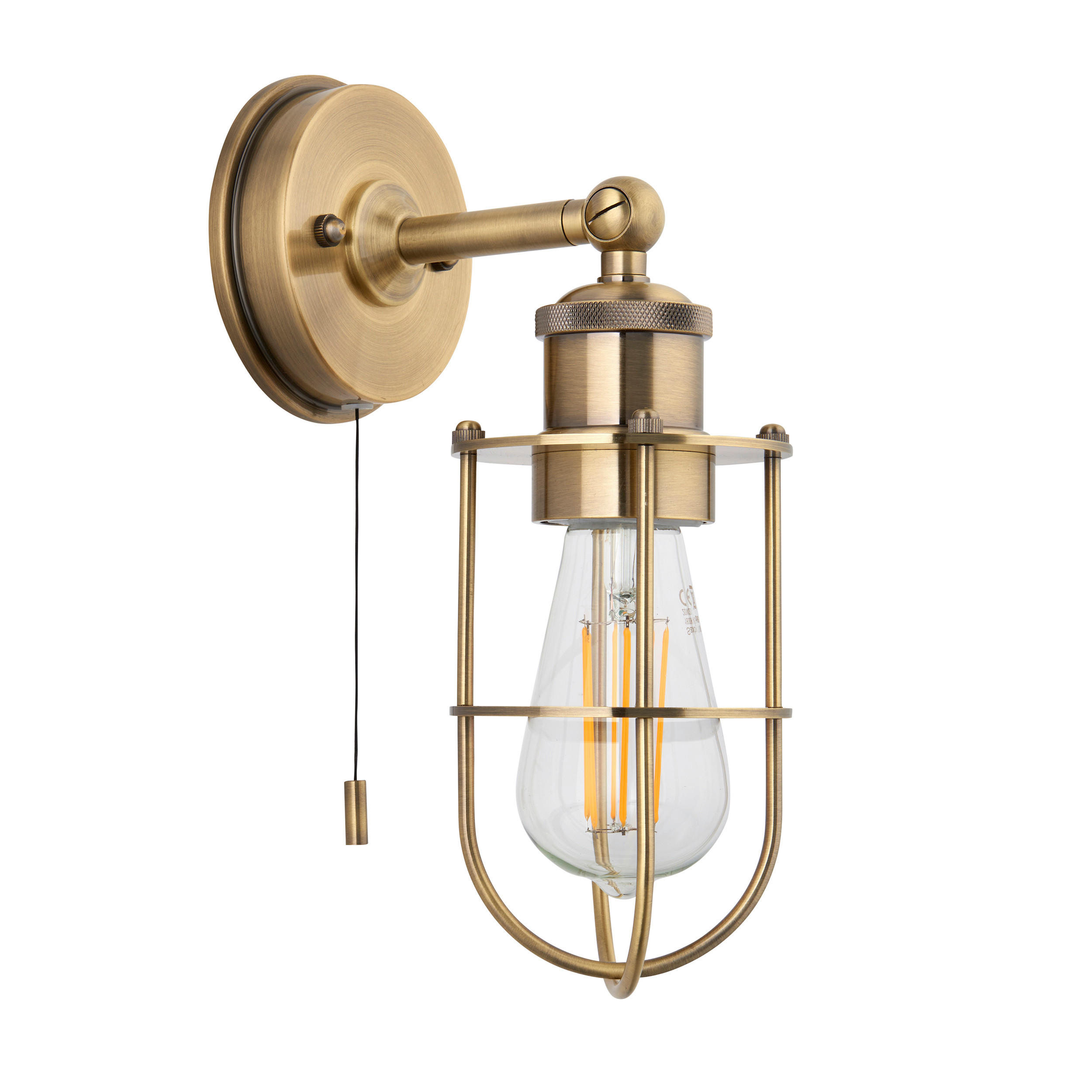 BADEZIMMER-WANDLEUCHTE Crew 11/28.6 cm   - Messingfarben/Goldfarben, KONVENTIONELL, Metall (11/28.6cm) - ENDON