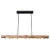 HÄNGELEUCHTE 100/8/150 cm   - Schwarz/Naturfarben, Basics, Holz/Kunststoff (100/8/150cm) - Globo
