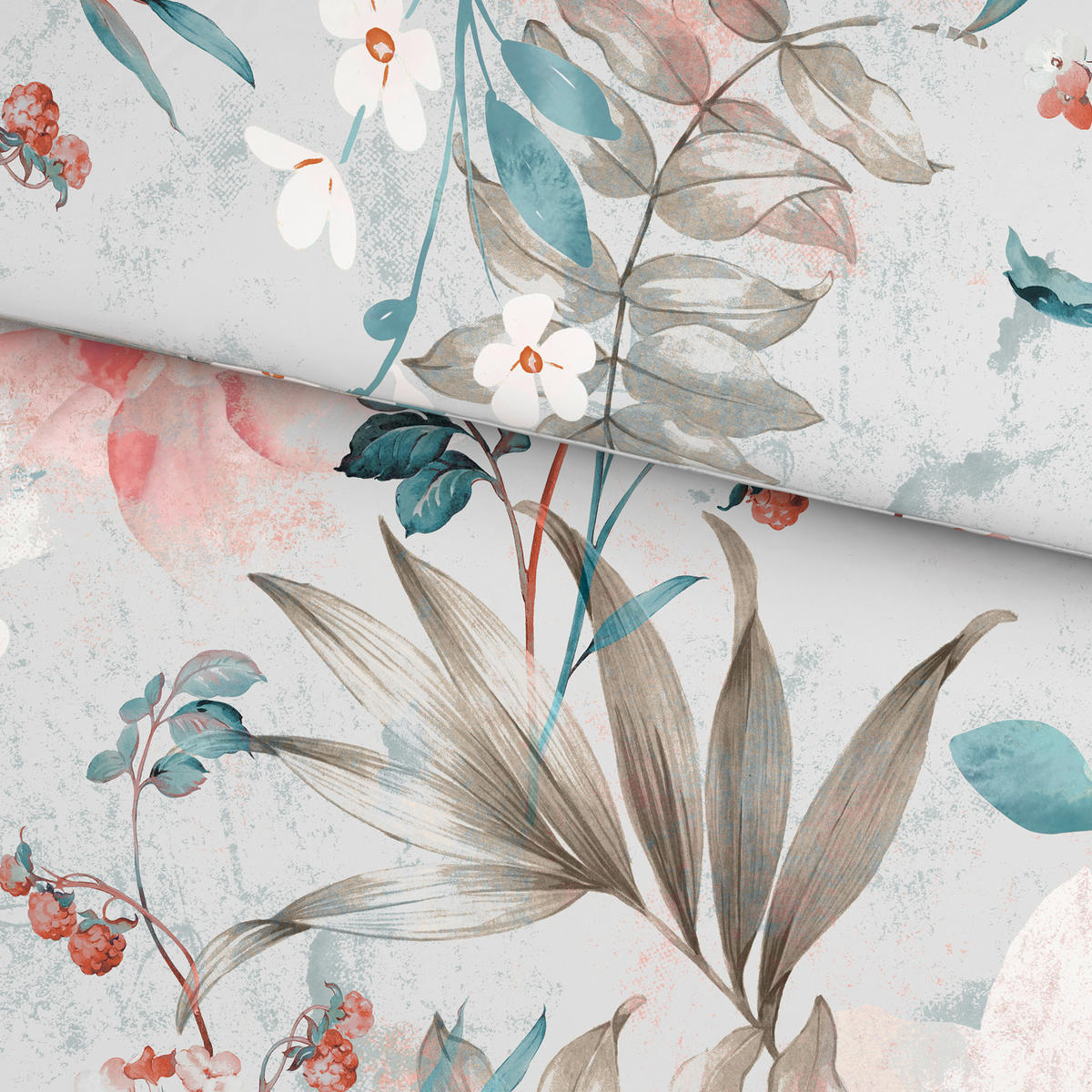 BETTWÄSCHE 2-teilig Satin 140/200 cm  - Multicolor, KONVENTIONELL, Textil (140/200cm) - Esposa