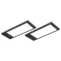 UNTERBAULEUCHTEN-SET - Schwarz, Kunststoff (7,6/18/0,8cm) - HKT