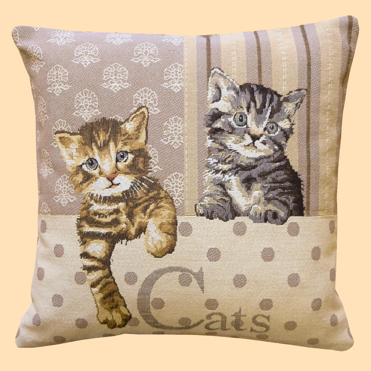 DEKORAČNÝ VANKÚŠ 40/40 cm - viacfarebná, Basics, textil (40/40cm) - Esposa