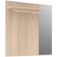 GARDEROBENPANEEL  in 130/130/30 cm  - Eichefarben, Design, Glas/Holzwerkstoff (130/130/30cm) - Stylife