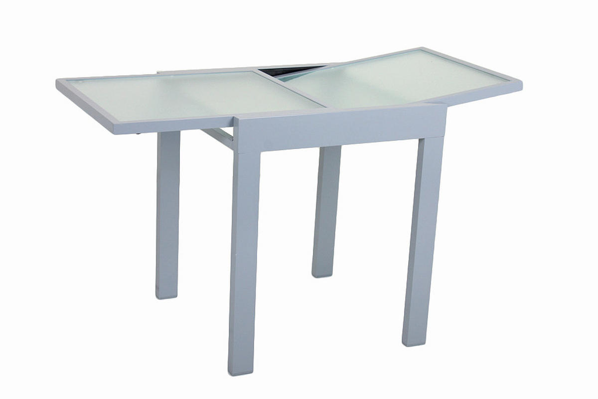 GARTENTISCH 65/65/75 cm  - Grau, MODERN, Glas/Metall (65/65/75cm) - Gardenson