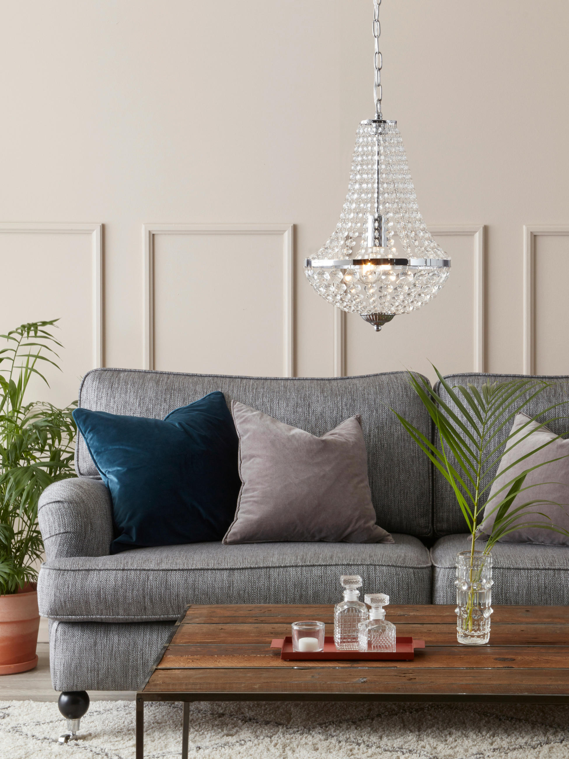 Thumbnail - Markslöjd Kronleuchter, Klar, Chrom, Metall, Glas, oval,oval, 40 cm, CE, höhenverstellbar, Lampen & Leuchten, Innenbeleu...