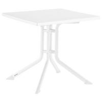 GARTENKLAPPTISCH 70/70/74 cm Metall, Kunststoff quadratisch  - Weiß, Basics, Kunststoff/Metall (70/70/74cm) - Kettler