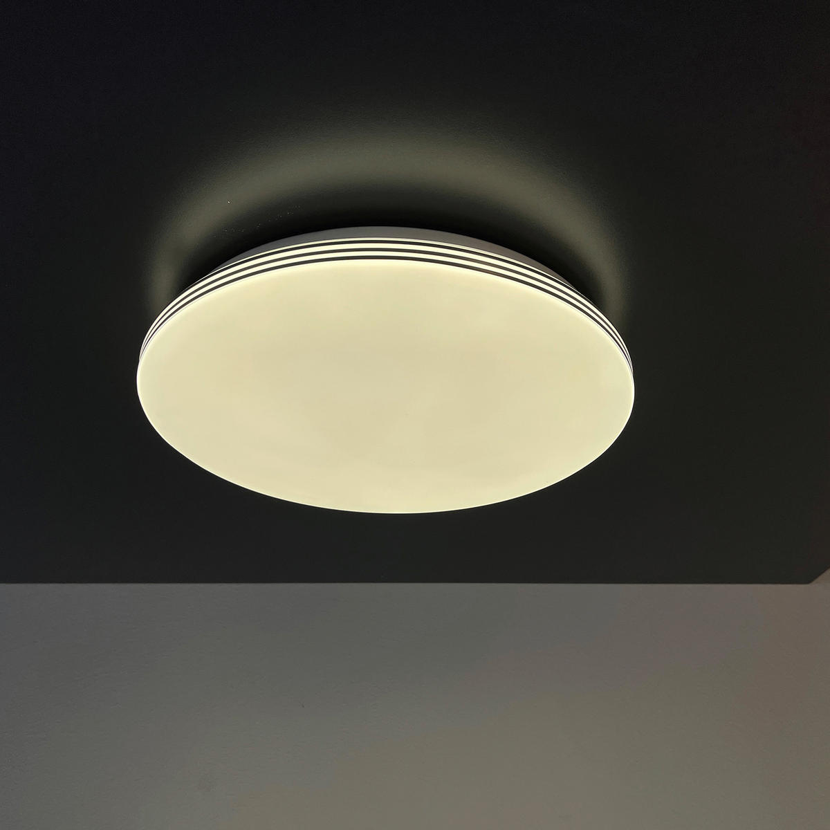 LED-DECKENLEUCHTE   33 cm   - Weiss, Konventionell, Glas (33cm) - Fischer & Honsel
