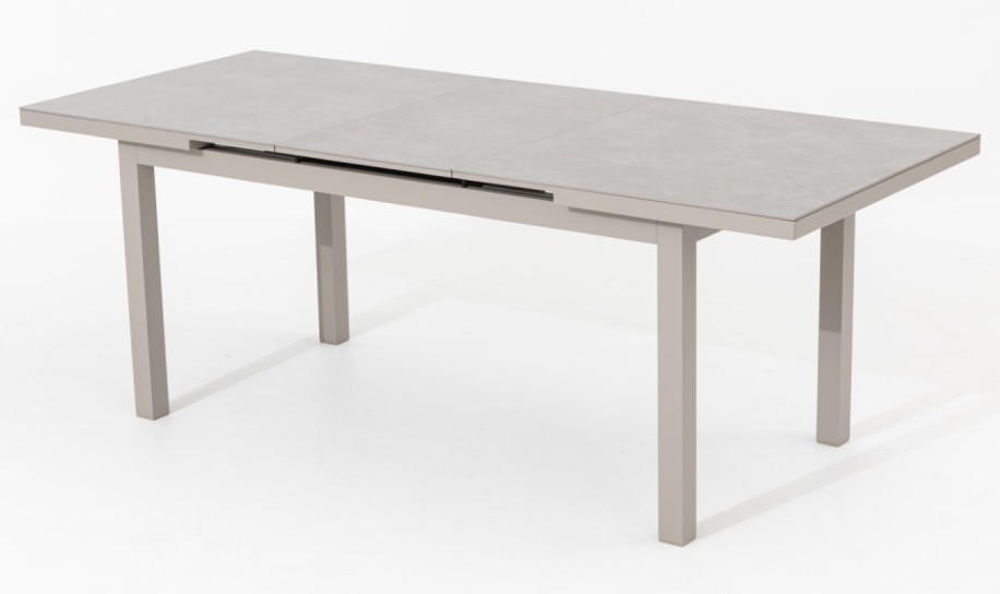 GARTENTISCH 167/90/77 cm Metall, Stein rechteckig  - Naturfarben, MODERN, Stein/Metall (167/90/77cm) - Gardenson