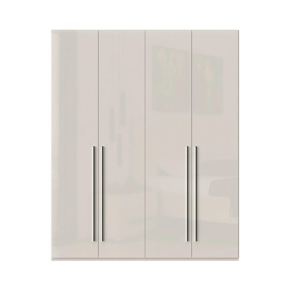 ORMAR SA KLASIČNIM VRATIMA bež  182/224/56 cm  - bela/bež, Dizajnerski, pločasti materijal/plastika (182/224/56cm)