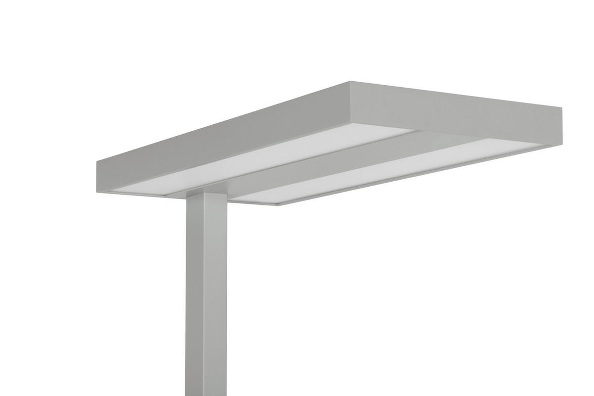 LED-STEHLEUCHTE 61/28/195 cm    - Klar/Chromfarben, KONVENTIONELL, Kunststoff/Metall (61/28/195cm) - Novel