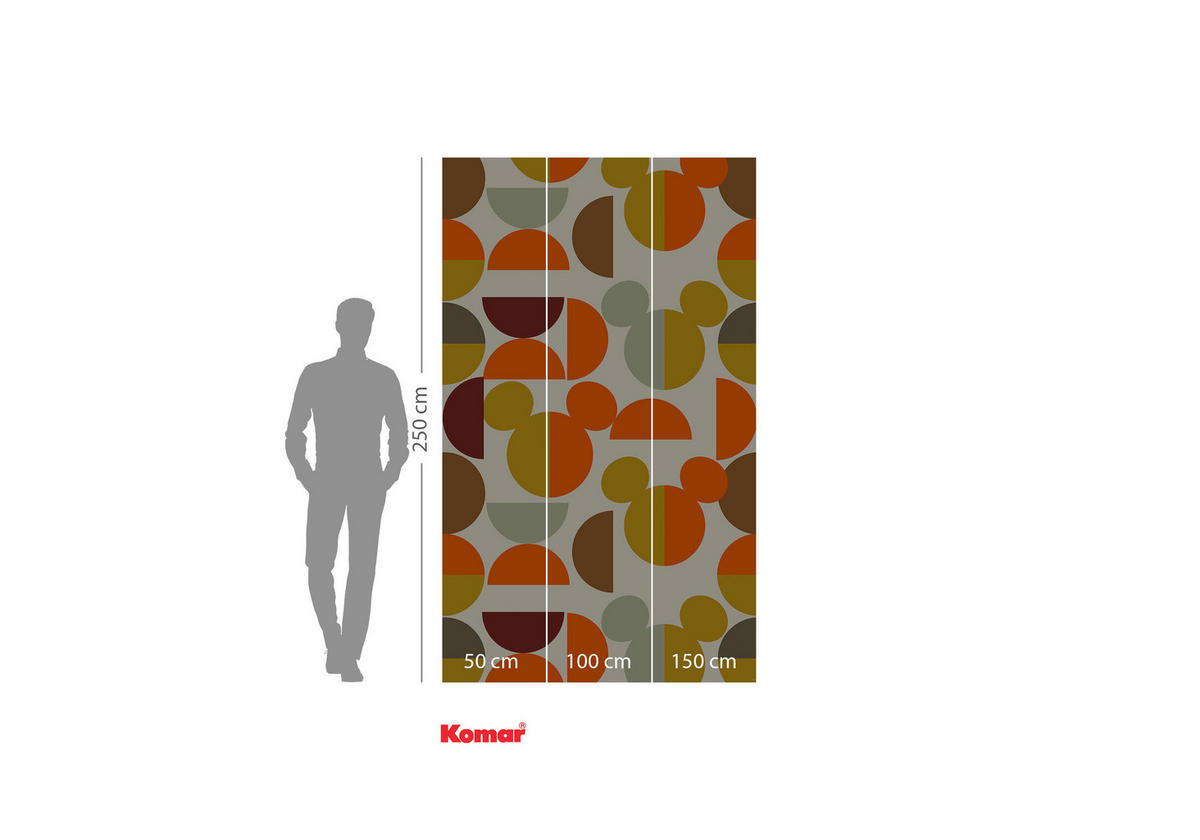 NON WOVEN-TAPET 150/250 cm  - multicolor, Basics (150/250cm) - Komar