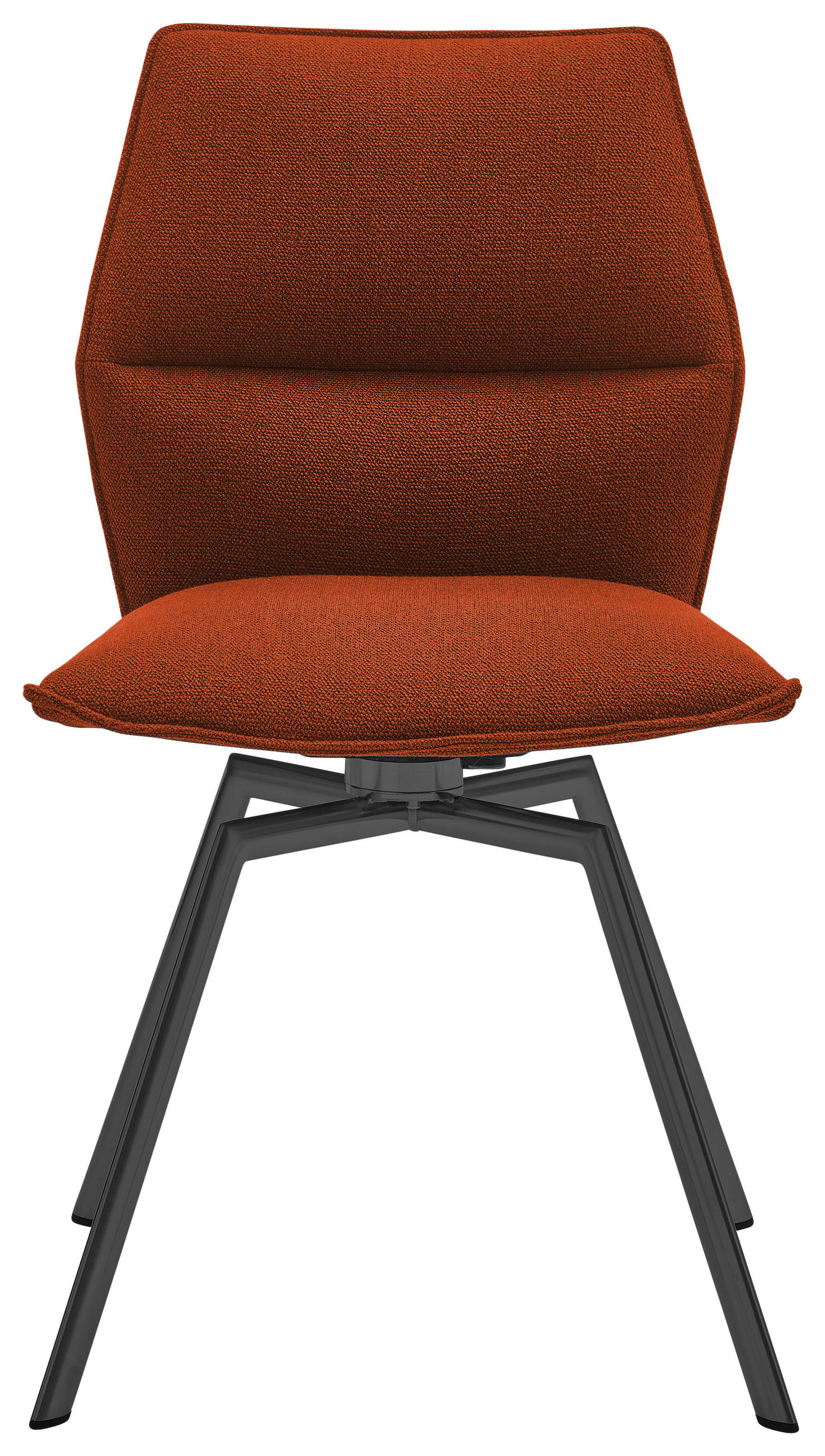STUHL  in Stahl  - Rostfarben/Anthrazit, Design, Textil/Metall (49/86/60cm) - Venjakob