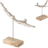OKRASNA FIGURA OTROKA - srebrne barve, Basics, kovina (36/9/37.5cm)