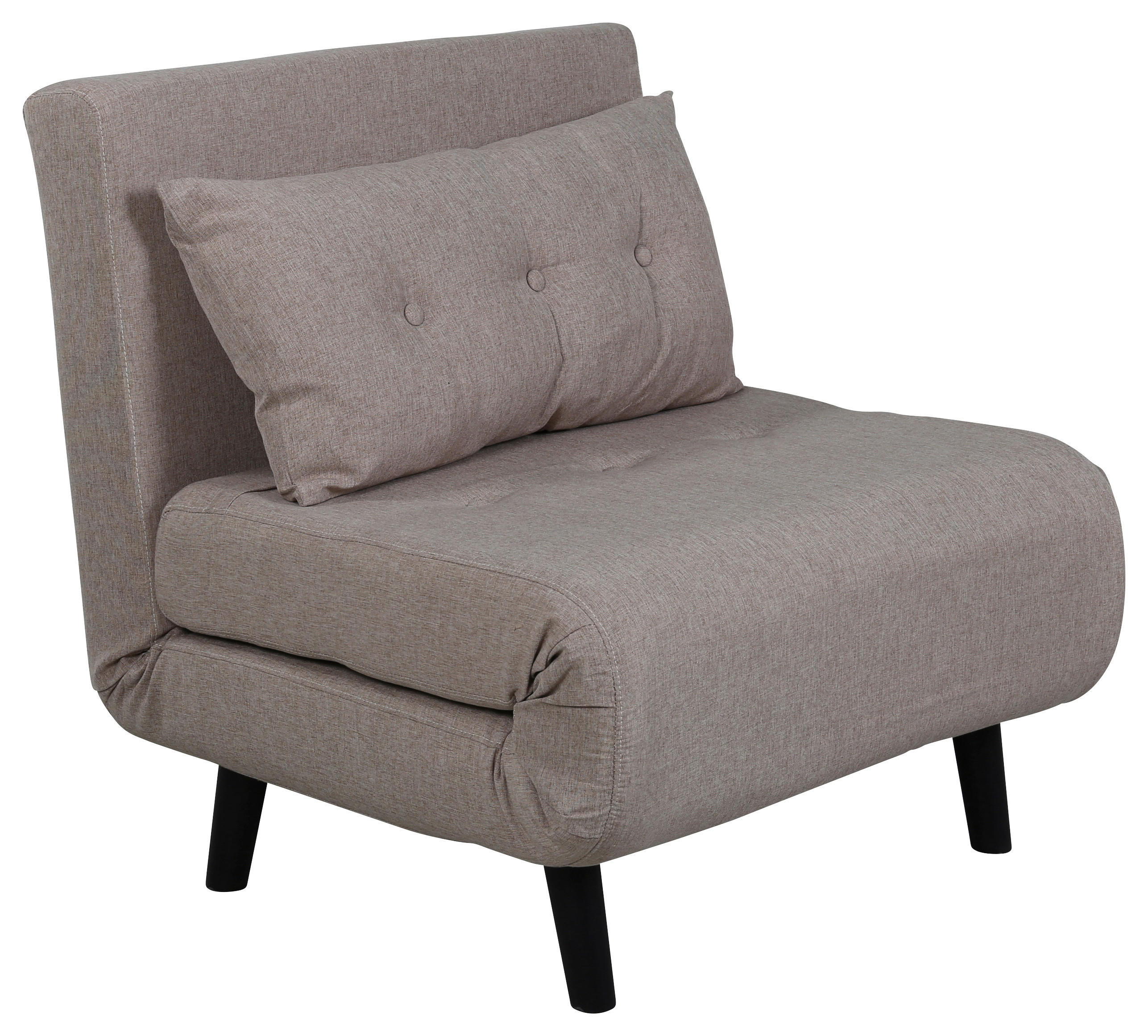 SCHLAFSESSEL  in Textilgeflecht Schwarz, Beige  - Beige/Schwarz, Design, Textil/Metall (70/88/80cm) - Livetastic