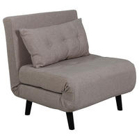 SCHLAFSESSEL  in Textilgeflecht Schwarz, Beige  - Beige/Schwarz, Design, Textil/Metall (70/88/80cm) - Livetastic