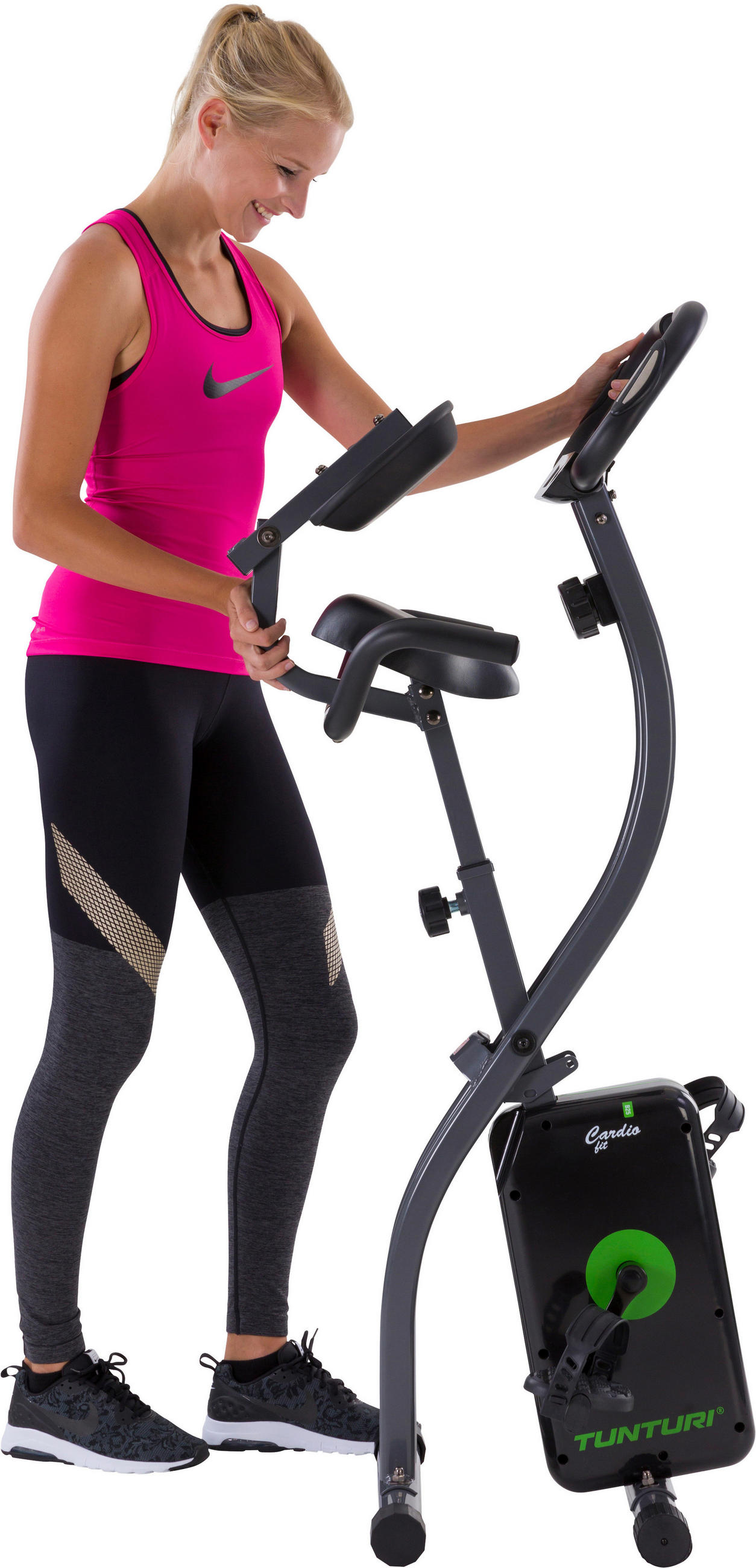 HEIMTRAINER - Grau/Grün, Basics (110/53/117cm)