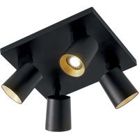 STRAHLER Modo 24/24/11 cm  - Schwarz, Basics, Metall (24/24/11cm) - Fabas Luce