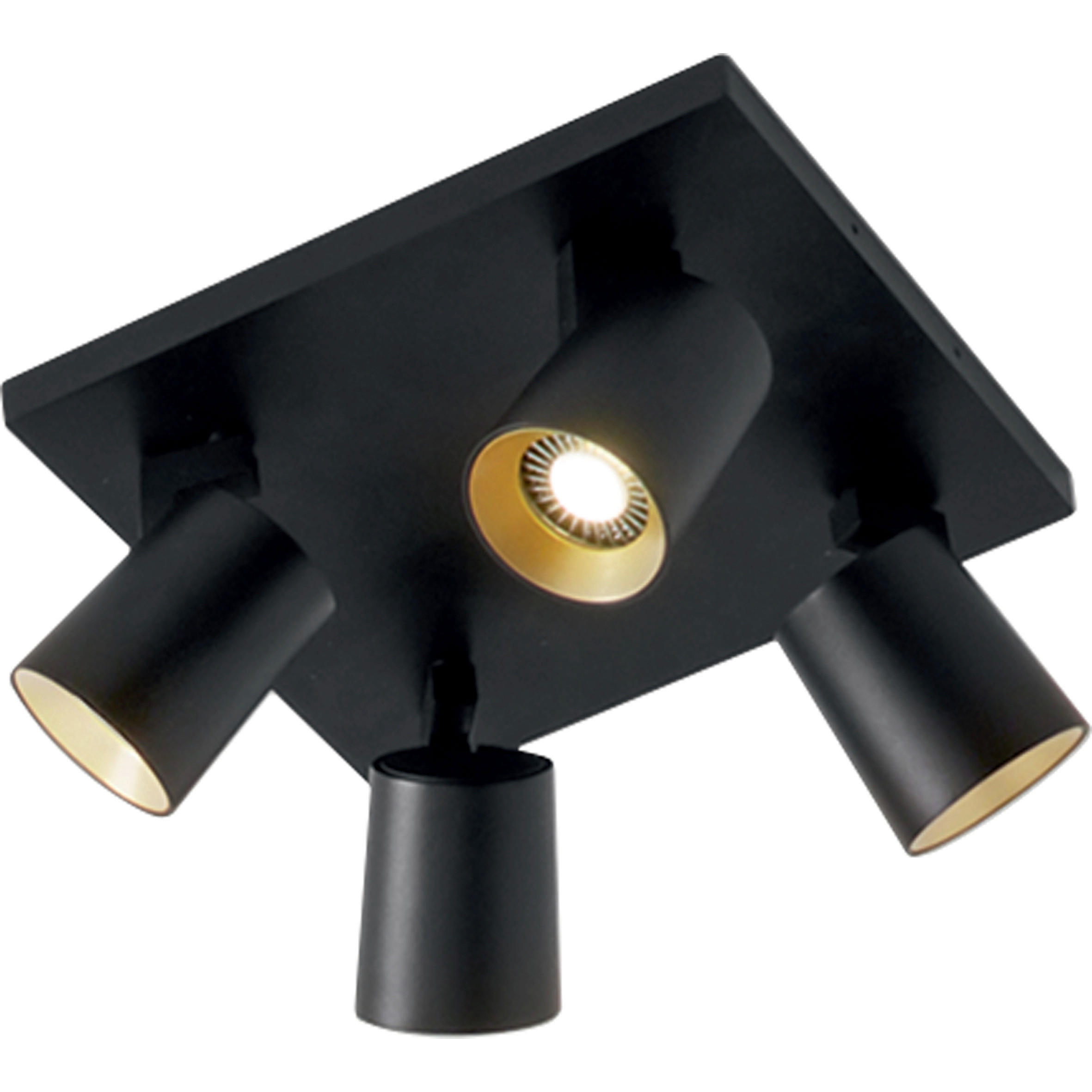 Fabas Luce Strahler Modo Schwarz 24x11x24 cm