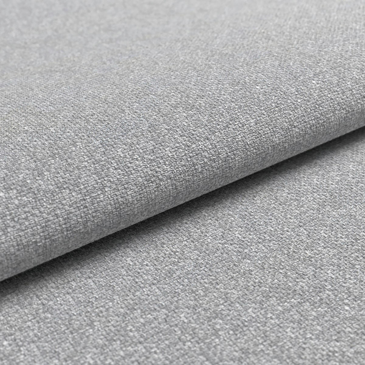 HOCKER in Textil Hellgrau  - Hellgrau/Schwarz, Modern, Kunststoff/Textil (70/47/60cm) - Pure Home Comfort