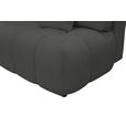 BOXSPRINGSOFA in Chenille Anthrazit  - Anthrazit/Schwarz, MODERN, Kunststoff/Textil (210/72/105cm) - Cantus