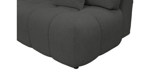 BOXSPRINGSOFA in Chenille Anthrazit  - Anthrazit/Schwarz, MODERN, Kunststoff/Textil (210/72/105cm) - Cantus