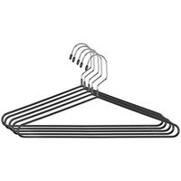 SADA ŠATNÍCH RAMÍNEK - černá, Basics, kov/plast (40cm) - Homeware