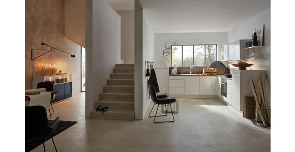 EINBAUKÜCHE   - Weiß/Grau, Design, Holzwerkstoff - Dieter Knoll