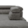 ECKSOFA in Lederlook Grau  263/230 cm  - Schwarz/Grau, Design, Kunststoff/Textil (263/230cm) - Hom`in