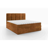 BOXSPRINGBETT 160/200 cm  in Grau  - Schwarz/Grau, Design, Kunststoff/Textil (160/200cm) - Esposa