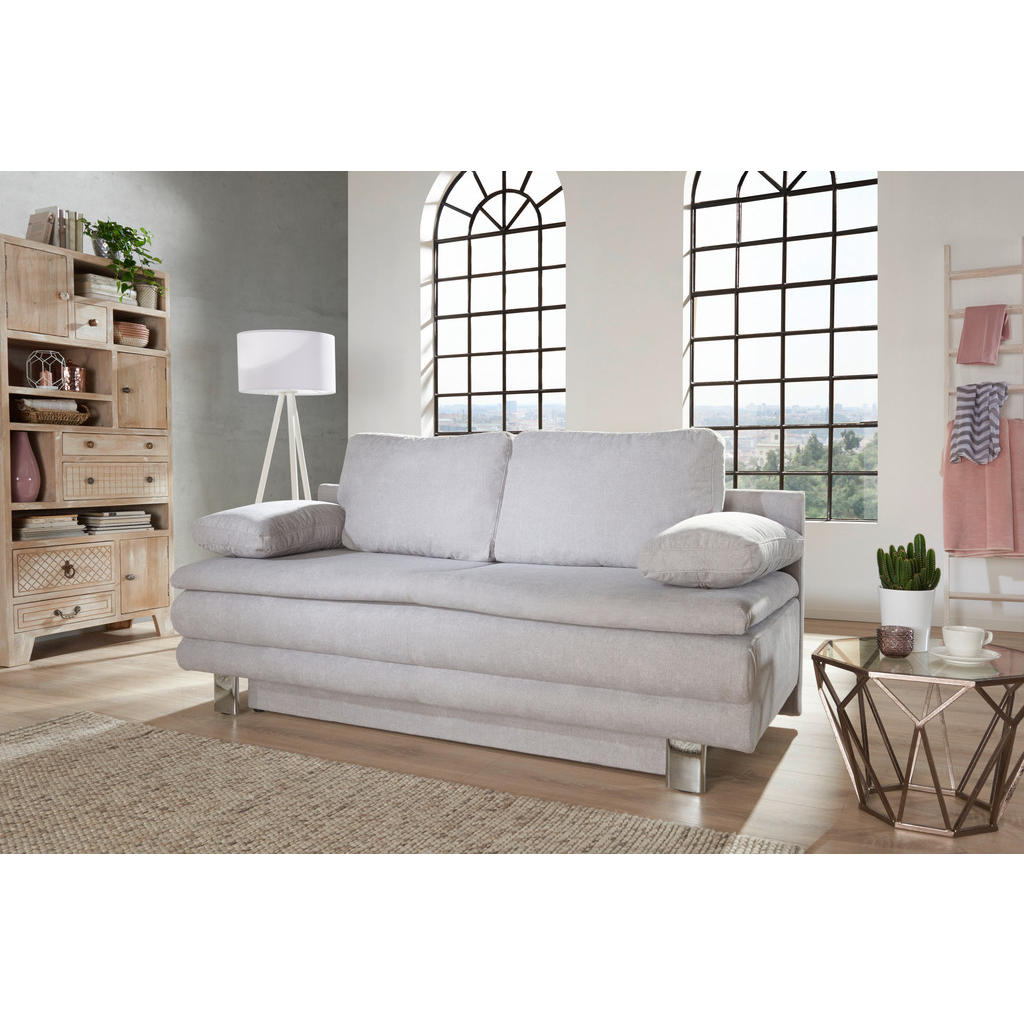 Thumbnail - Novel Schlafsofa Bruno, Hellgrün, Textil, Uni, 2-Sitzer, 194x96x86 cm, Fußauswahl, Stoffauswahl, Wohnzimmer, Sofas & Cou...