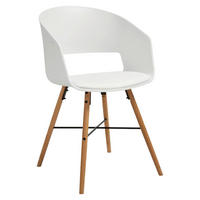 ARMLEHNSTUHL   Lederlook  - Buchefarben/Schwarz, LIFESTYLE, Holz/Kunststoff (51,5/80,5/52cm) - Livetastic