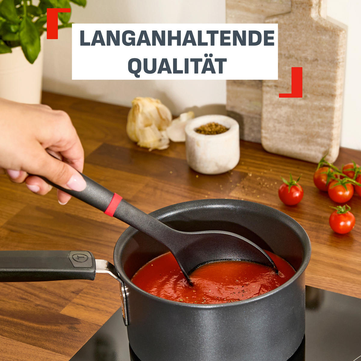 KOCHLÖFFEL Ingenio  - Schwarz, Basics, Kunststoff - Tefal