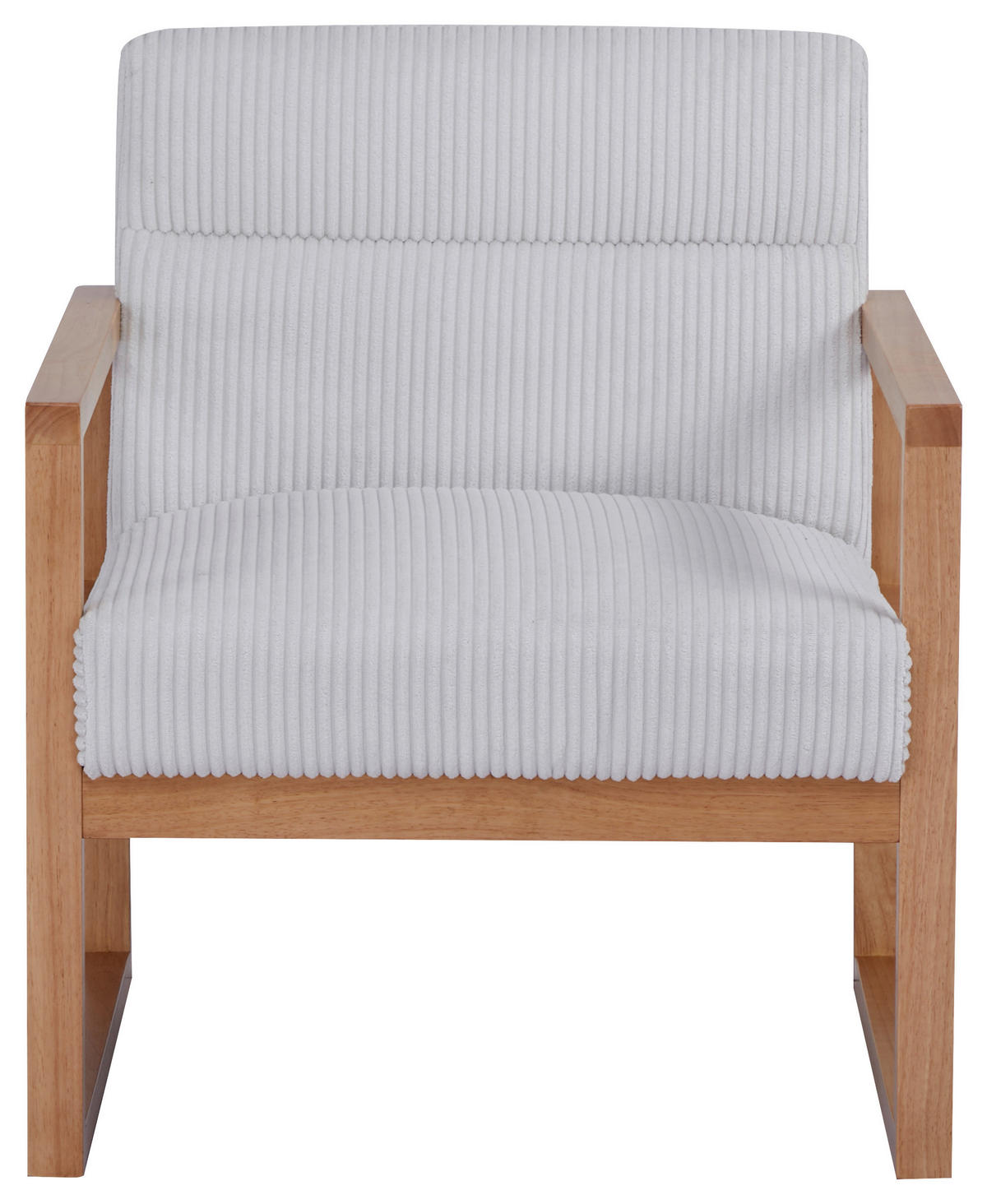 SESSEL in Cord Beige  - Beige/Naturfarben, Design, Holz/Textil (65/76/65cm) - Ti'me