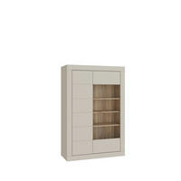 Vitrină, taupe  - taupe, Design (101/151,2/41,4cm) - Xora