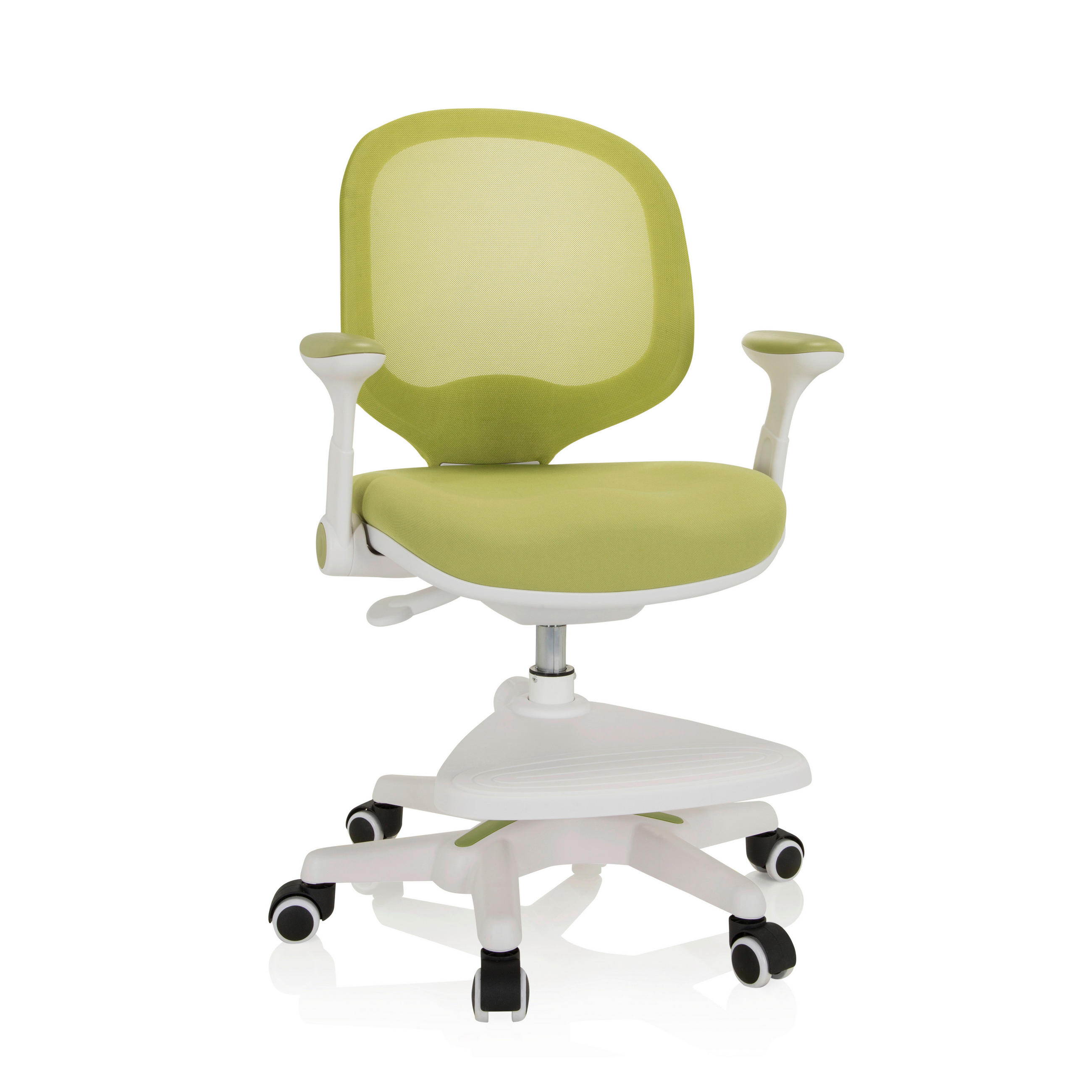 MID.YOU OTOČNÁ ŽIDLE PRO MLÁDEŽ, síťovina, bílá, světle zelená