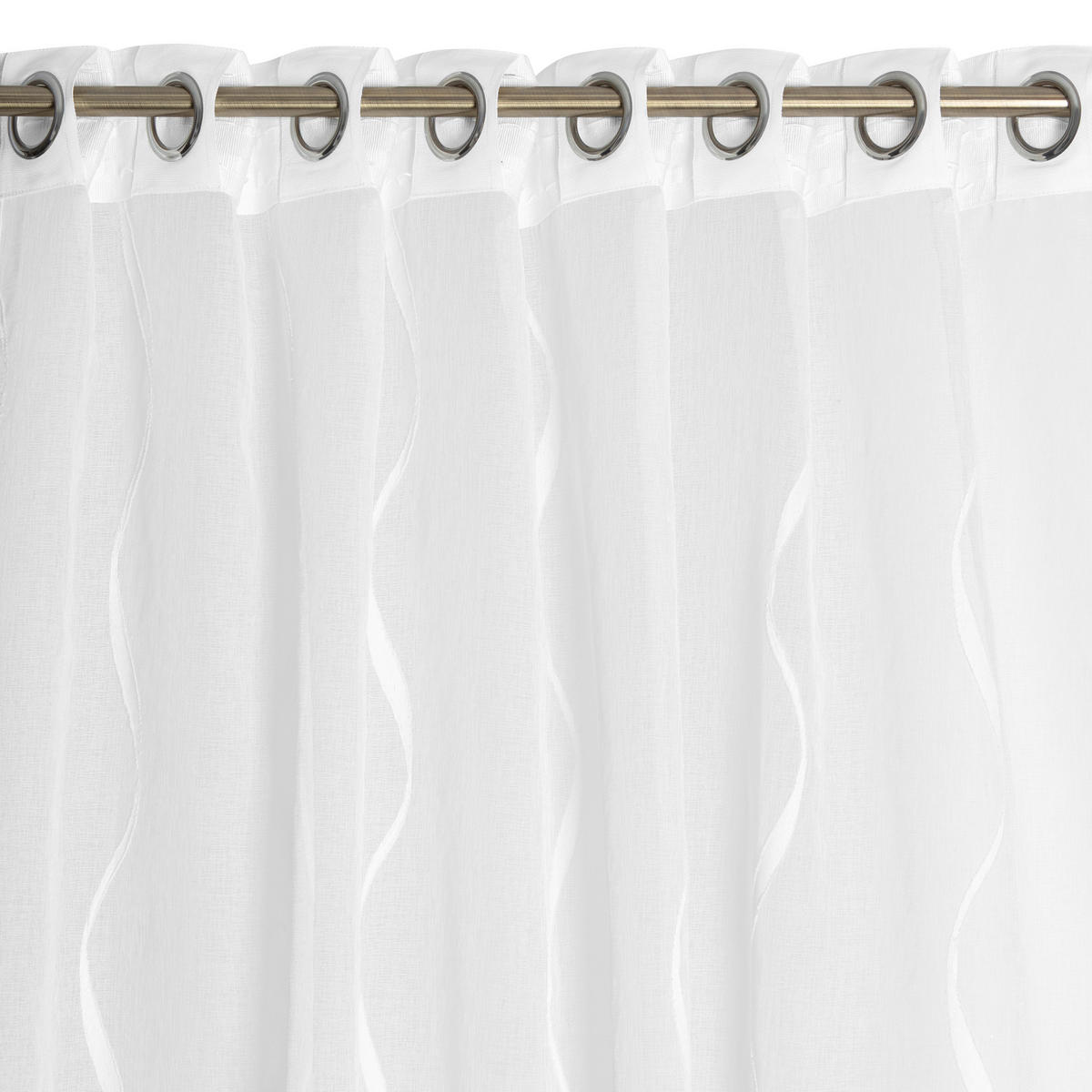 FERTIGVORHANG  transparent   140/280 cm  - Weiß, Basics, Textil (140/280cm)