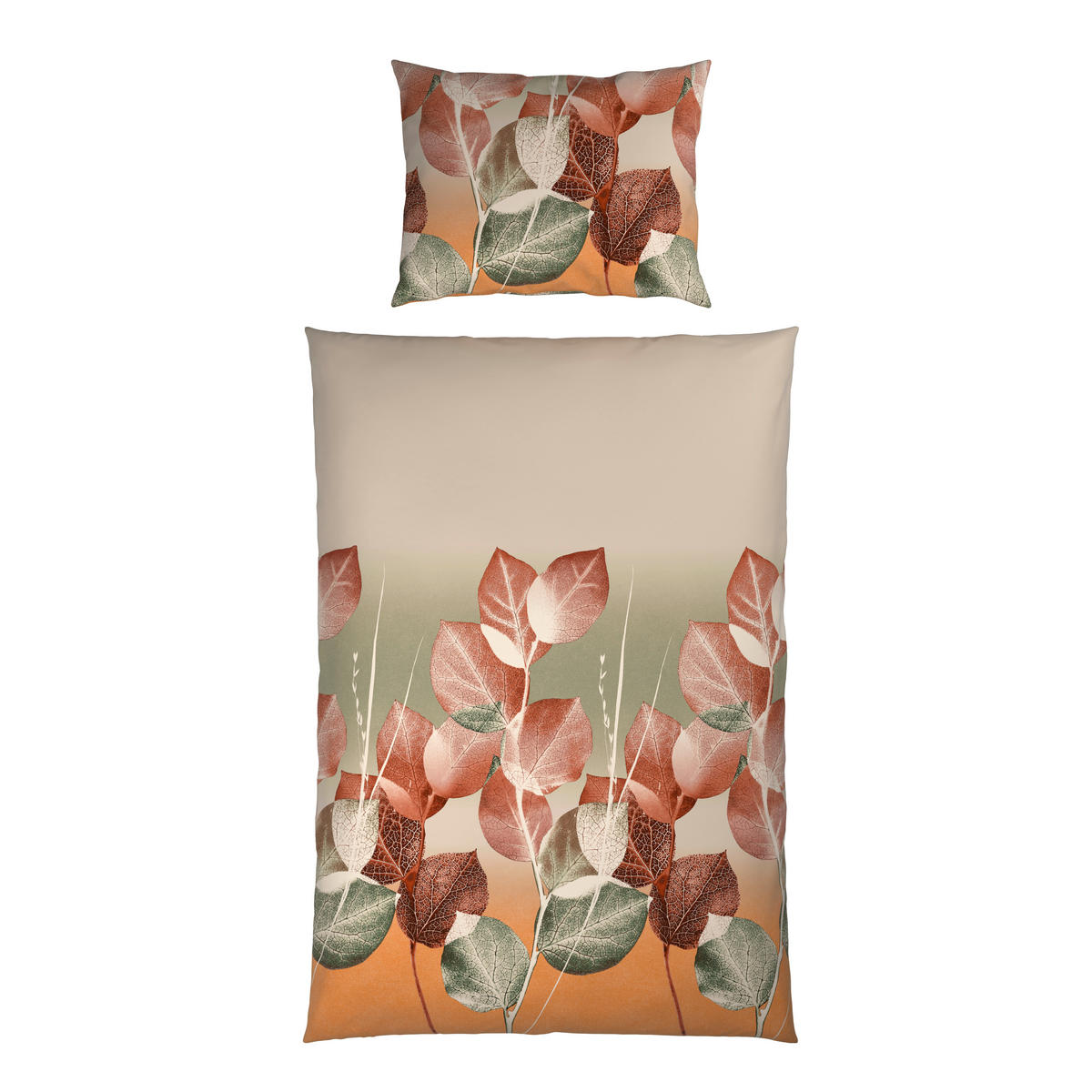 WENDEBETTWÄSCHE 2-teilig Satin, Flachgewebe 140/200 cm  - Goldbraun, Basics, Textil (140/200cm) - Esposa