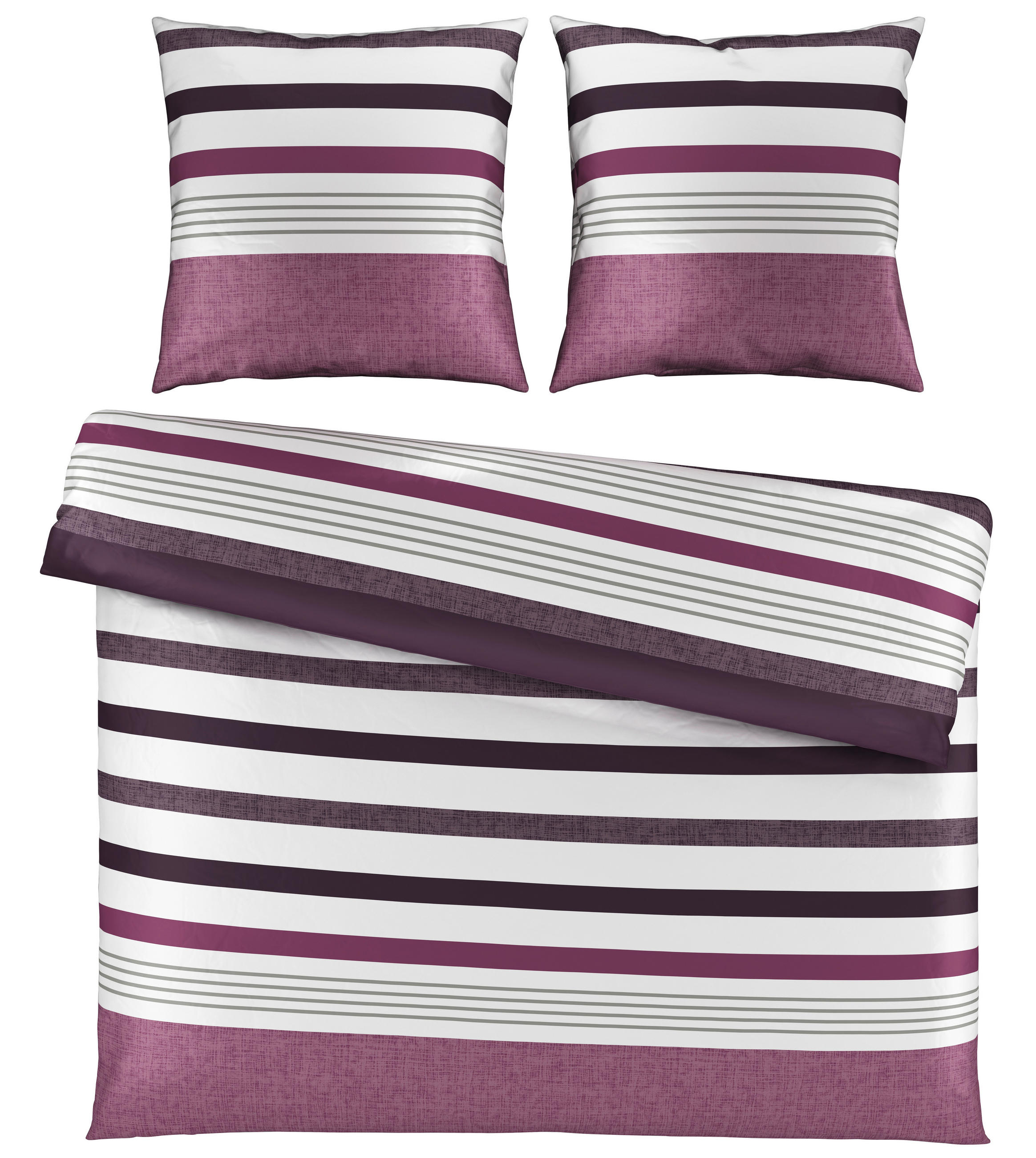 BETTWÄSCHE Satin 200/200 cm  - Mauve, Textil (200/200cm) - Novel
