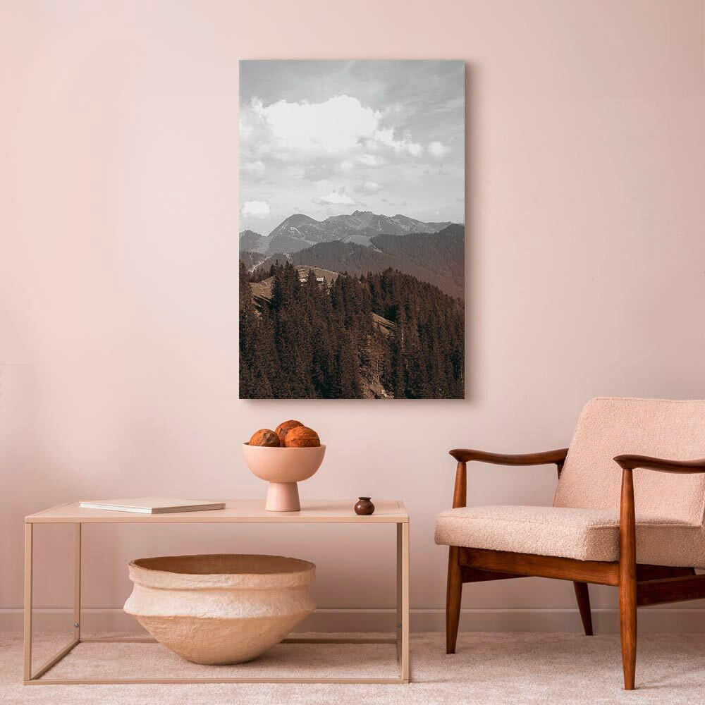 LEINWANDBILD Landschaft & Natur, Abstraktes 40/60/1.2 cm  - Braun/Weiß, Basics, Holzwerkstoff/Textil (40/60/1.2cm) - artgeist