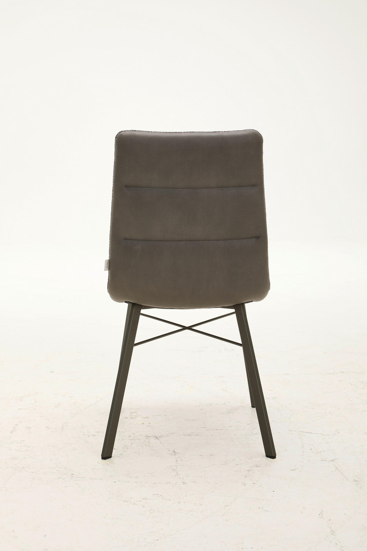 STUHL Bouclé Dunkelgrau  - Dunkelgrau/Hellgrau, Design, Textil/Metall (49/88,5/65cm) - Bert Plantagie