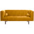 SOFA in Textil Gelb - Dunkelbraun/Gelb, Design, Holz/Textil (200/80/87cm) - Carryhome SOFA in Textil Gelb - Dunkelbraun/Gelb, Design, Holz/Textil (200/80/87cm) - Carryhome
