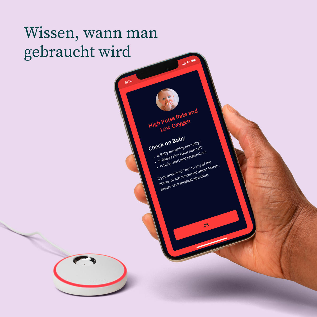 BABYPHONE  - Mintgrün, Basics, Kunststoff/Textil (0.014kg) - Owlet